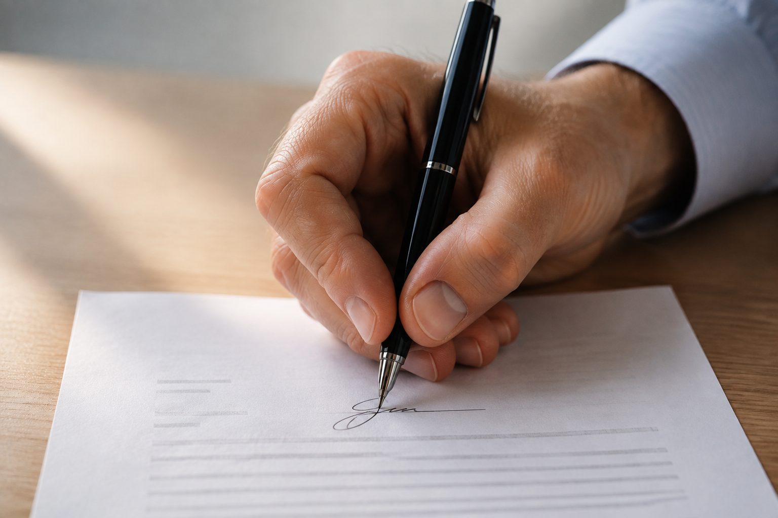 Firma de un acuerdo laboral
